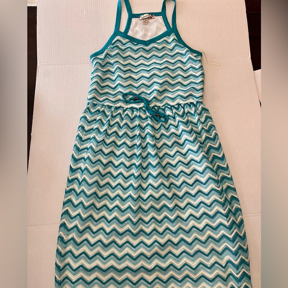 Girls maxi dress - two layers - CUTE - size 16